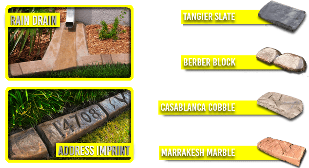 Evergreen Maintenance - Moroccan Natural Stone Curb Samples